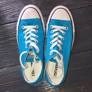 Bright blue Converse